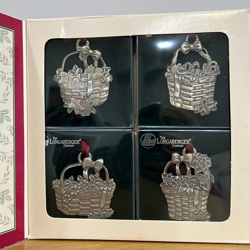 NIB 1995 Longaberger Christmas Ornaments